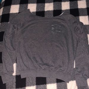 PINK off the shoulder crew